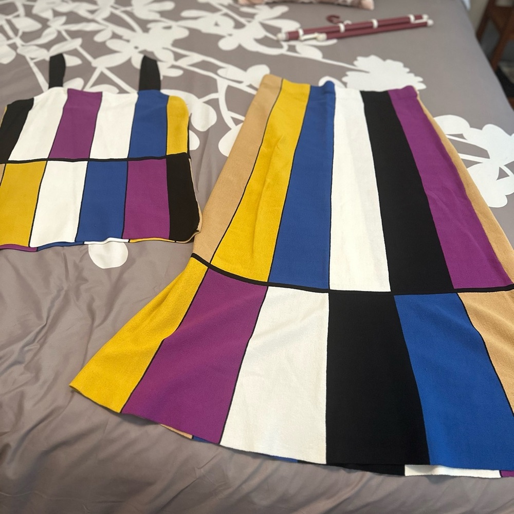 New w/o tags Rachel Roy, 2 piece set, skirt and tank, size large - Picture 5 of 7